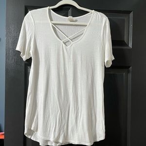 Large White Flowy Top